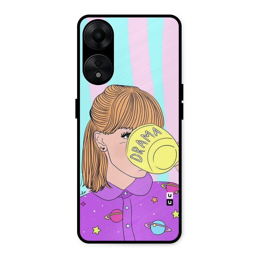 Drama Cup Metal Back Case for Oppo A78 5G