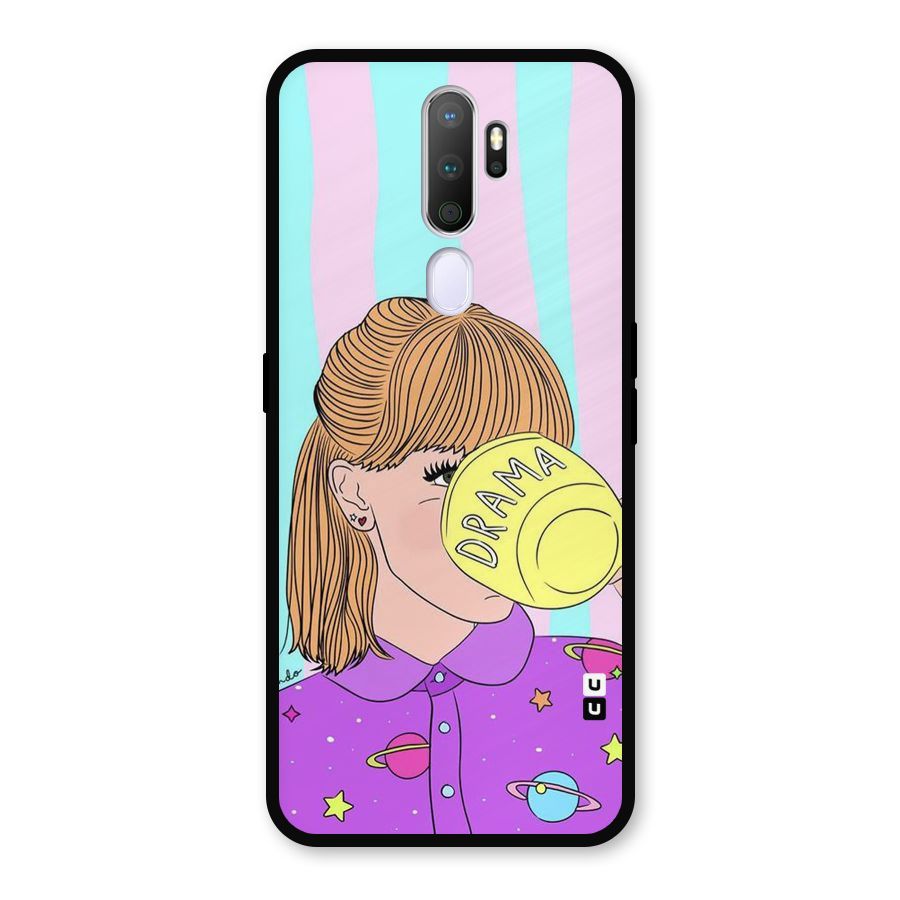 Drama Cup Metal Back Case for Oppo A9 (2020)