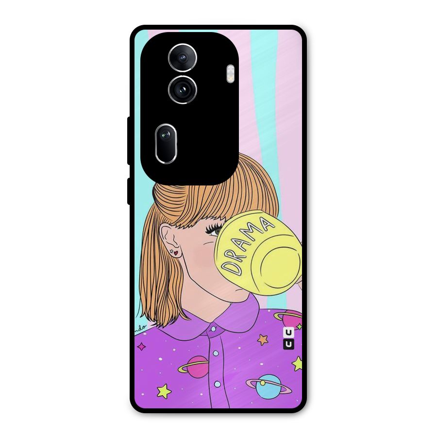 Drama Cup Metal Back Case for Oppo Reno11 Pro 5G