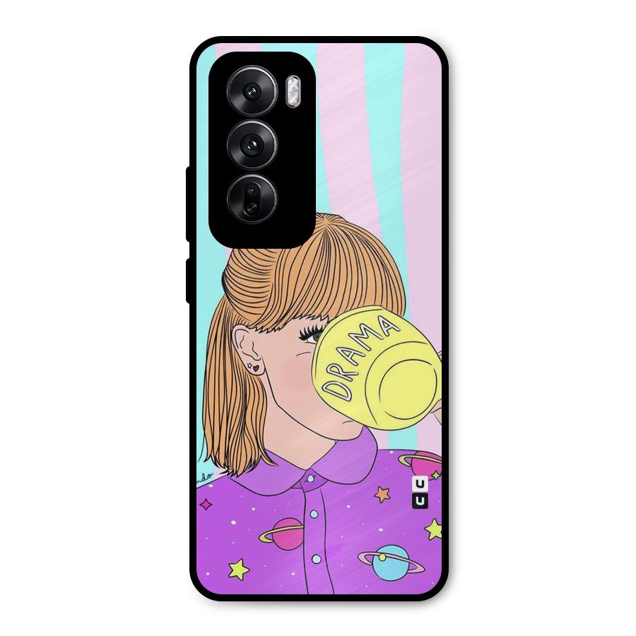 Drama Cup Metal Back Case for Oppo Reno12