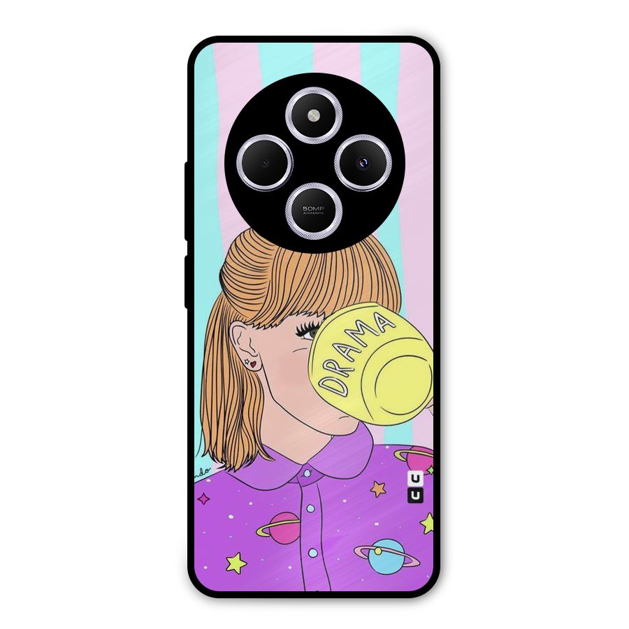 Drama Cup Metal Back Case for Poco C75 5G