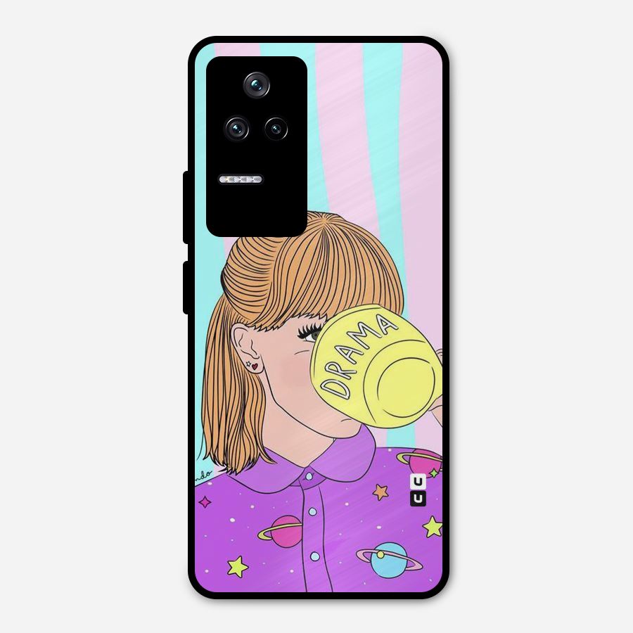 Drama Cup Metal Back Case for Poco F4 5G