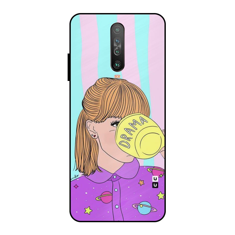 Drama Cup Metal Back Case for Poco X2
