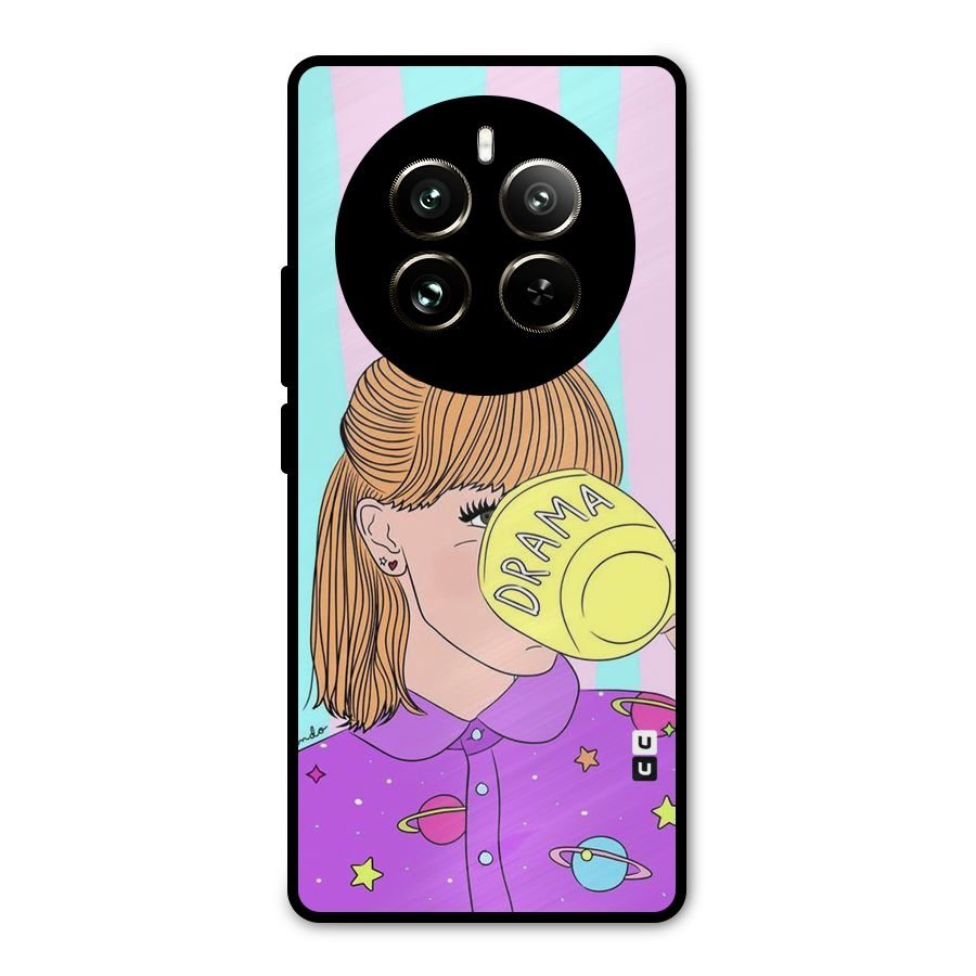 Drama Cup Metal Back Case for Realme 12 Pro