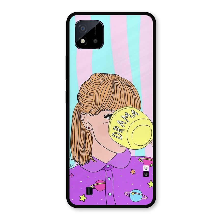 Drama Cup Metal Back Case for Realme C11 2021