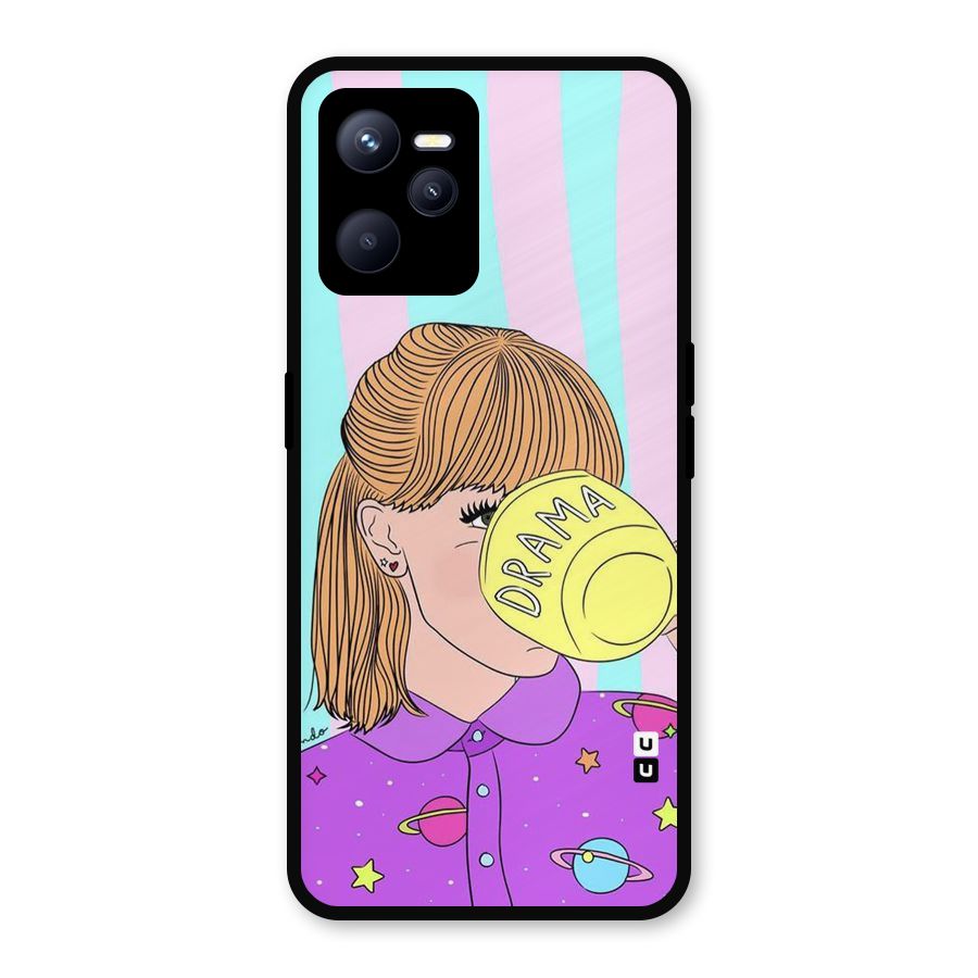 Drama Cup Metal Back Case for Realme C35