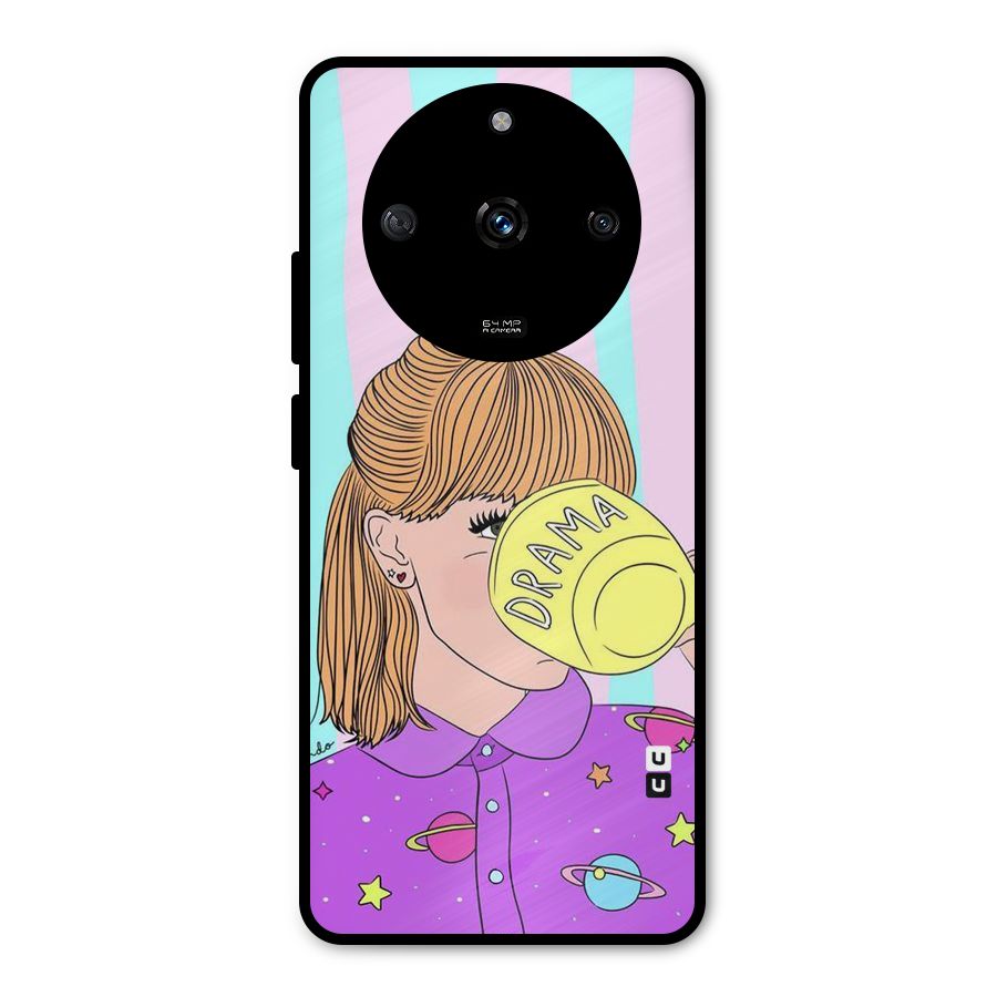 Drama Cup Metal Back Case for Realme Narzo 60 5G