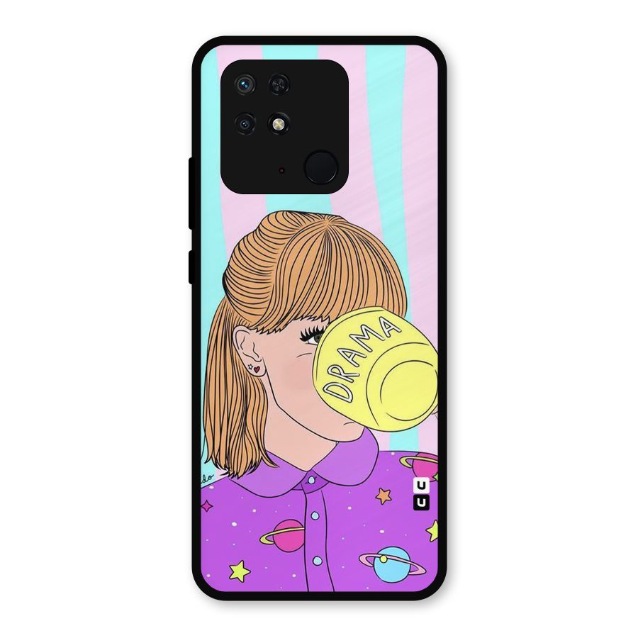Drama Cup Metal Back Case for Redmi 10 Power