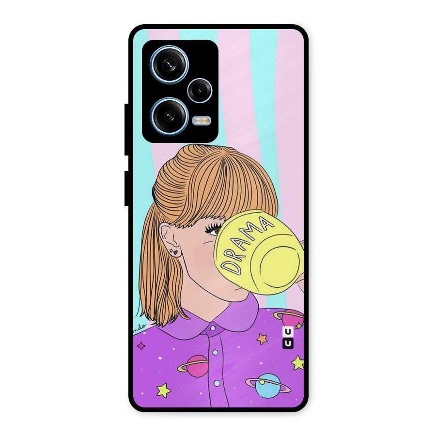 Drama Cup Metal Back Case for Redmi Note 12 Pro