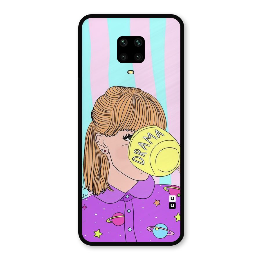 Drama Cup Metal Back Case for Redmi Note 9 Pro Max