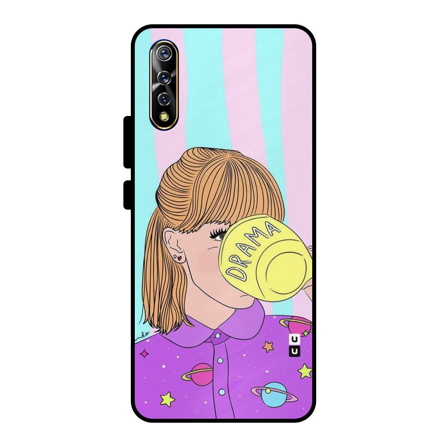 Drama Cup Metal Back Case for Vivo S1