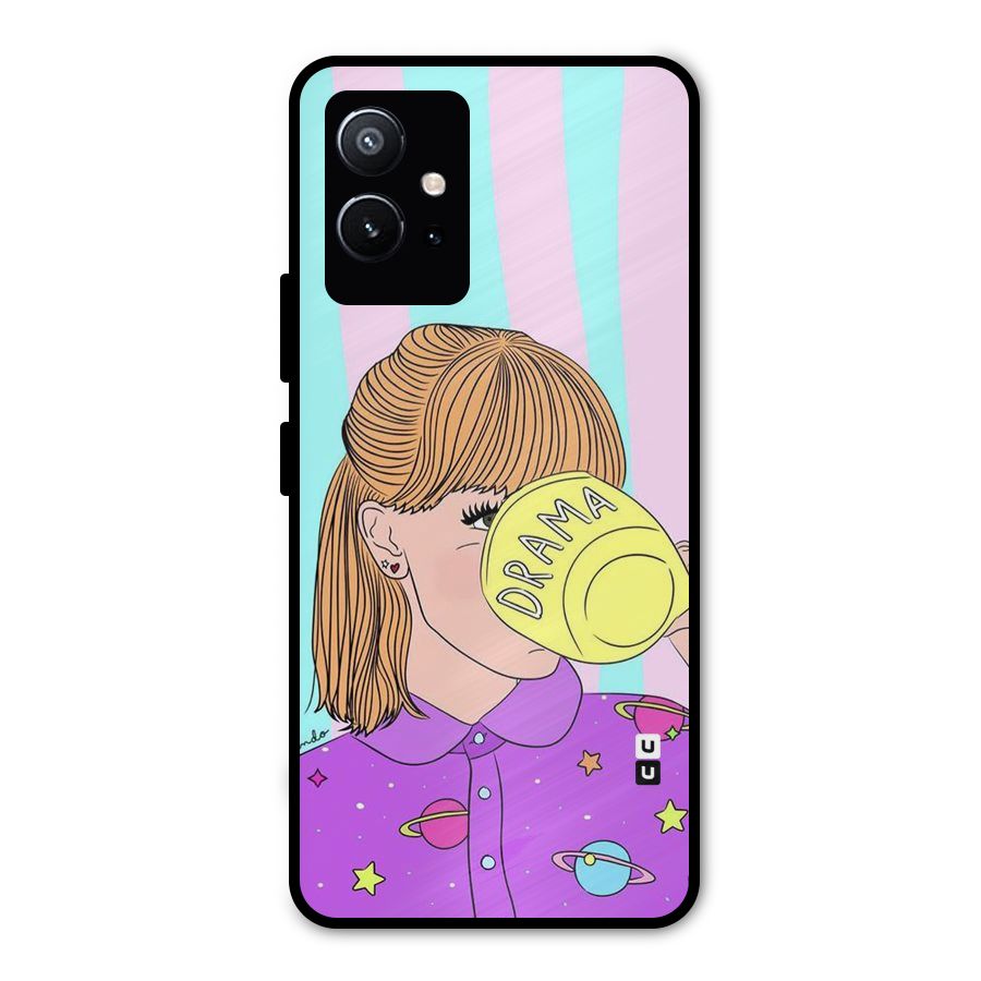Drama Cup Metal Back Case for Vivo T1 5G