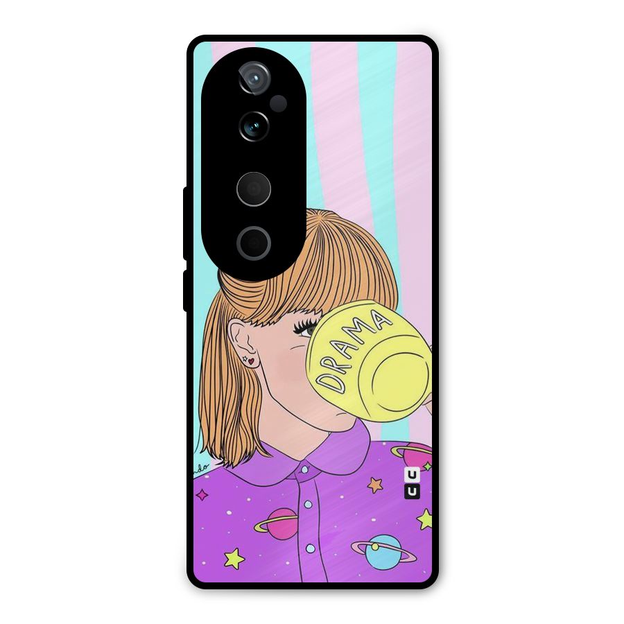 Drama Cup Metal Back Case for Vivo T3 Ultra