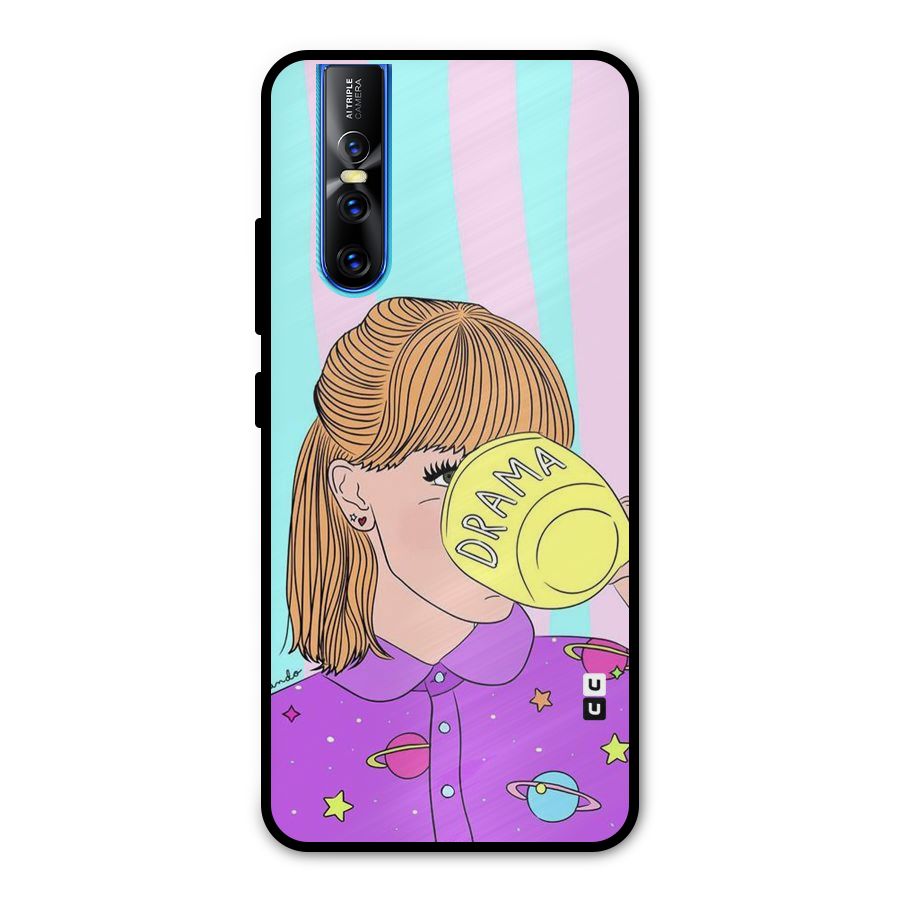 Drama Cup Metal Back Case for Vivo V15 Pro
