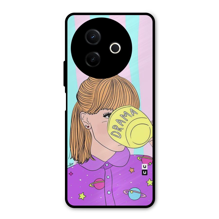 Drama Cup Metal Back Case for Vivo Y39