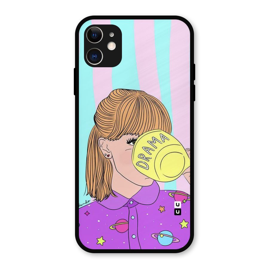 Drama Cup Metal Back Case for iPhone 11