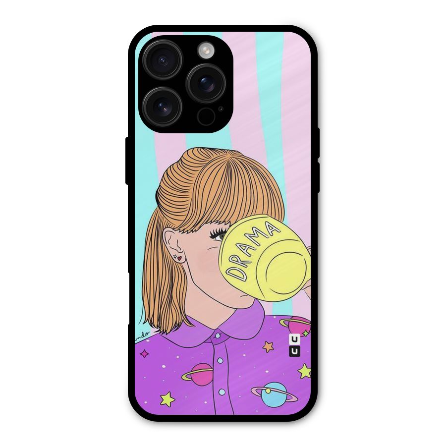 Drama Cup Metal Back Case for iPhone 16 Pro Max