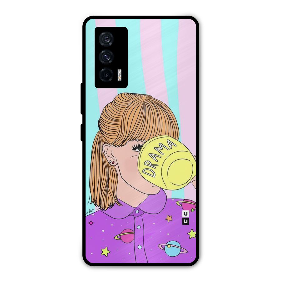 Drama Cup Metal Back Case for iQOO 7 5G