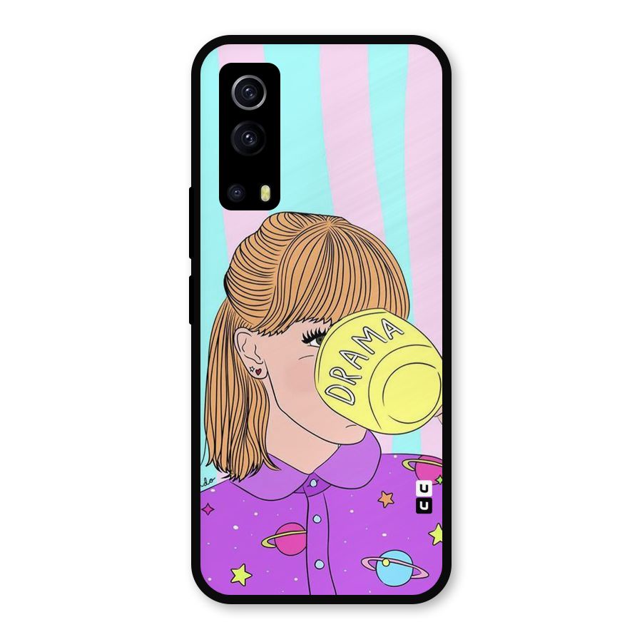 Drama Cup Metal Back Case for iQOO Z3