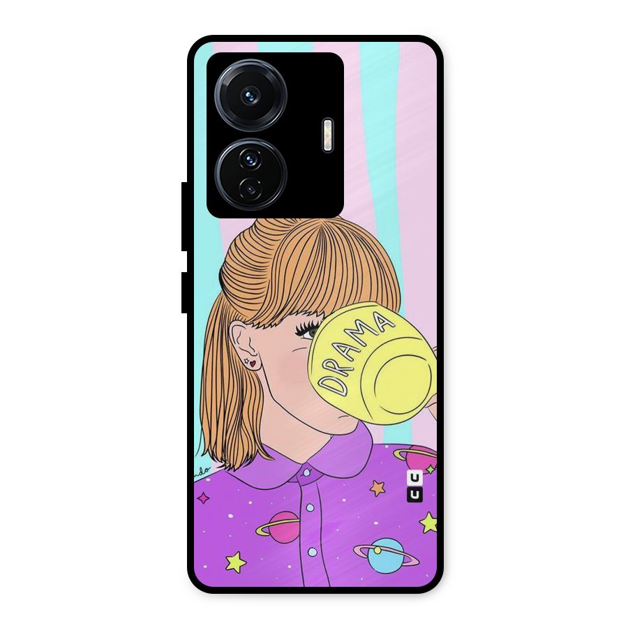 Drama Cup Metal Back Case for iQOO Z6