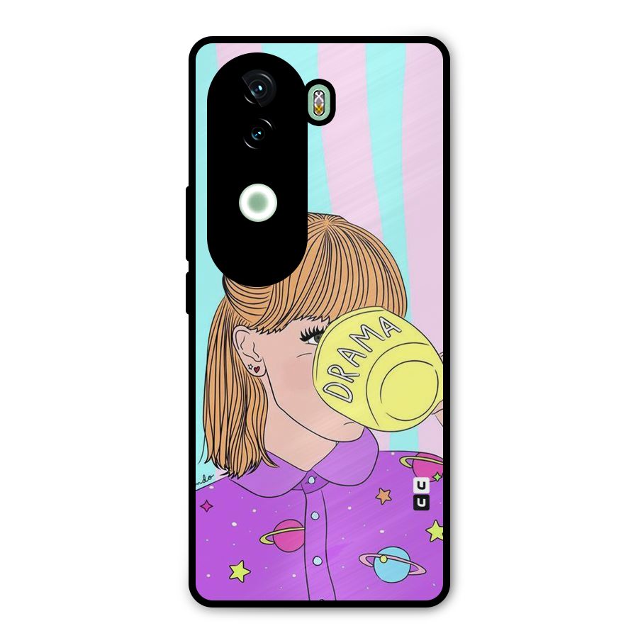 Drama Cup Metal Back Case for iQOO Z9s