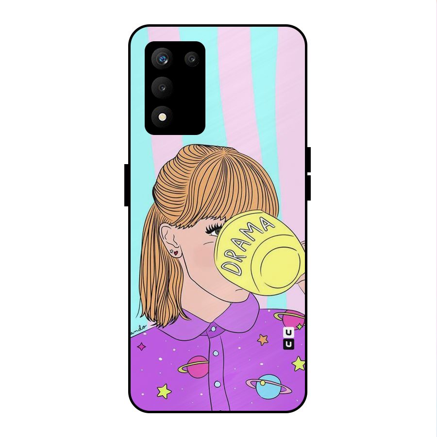 Drama Cup Metal Back Case for realme 9 5G SE