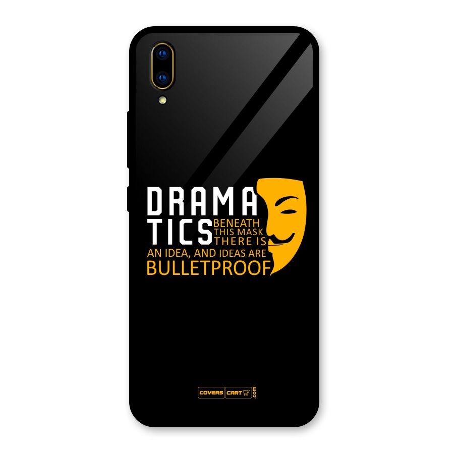 Dramatics Glass Back Case for Vivo V11 Pro