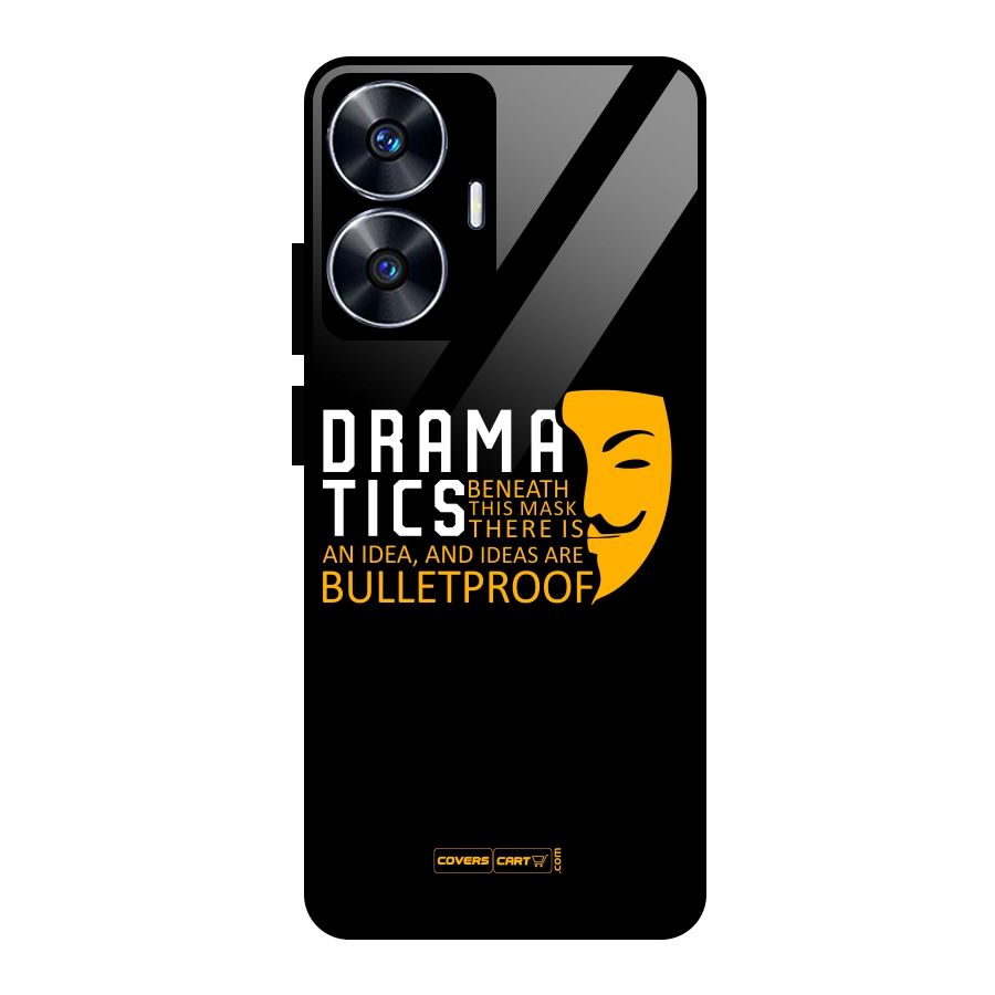 Dramatics Glass Back Case for realme C55