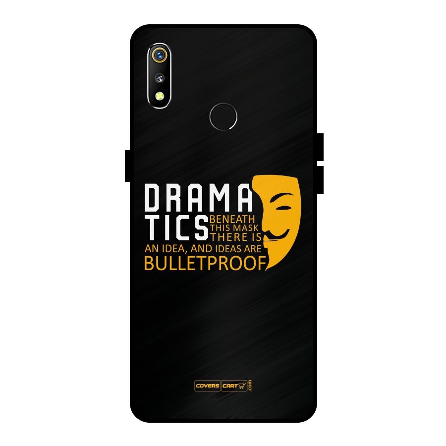 Dramatics Metal Back Case for Realme 3