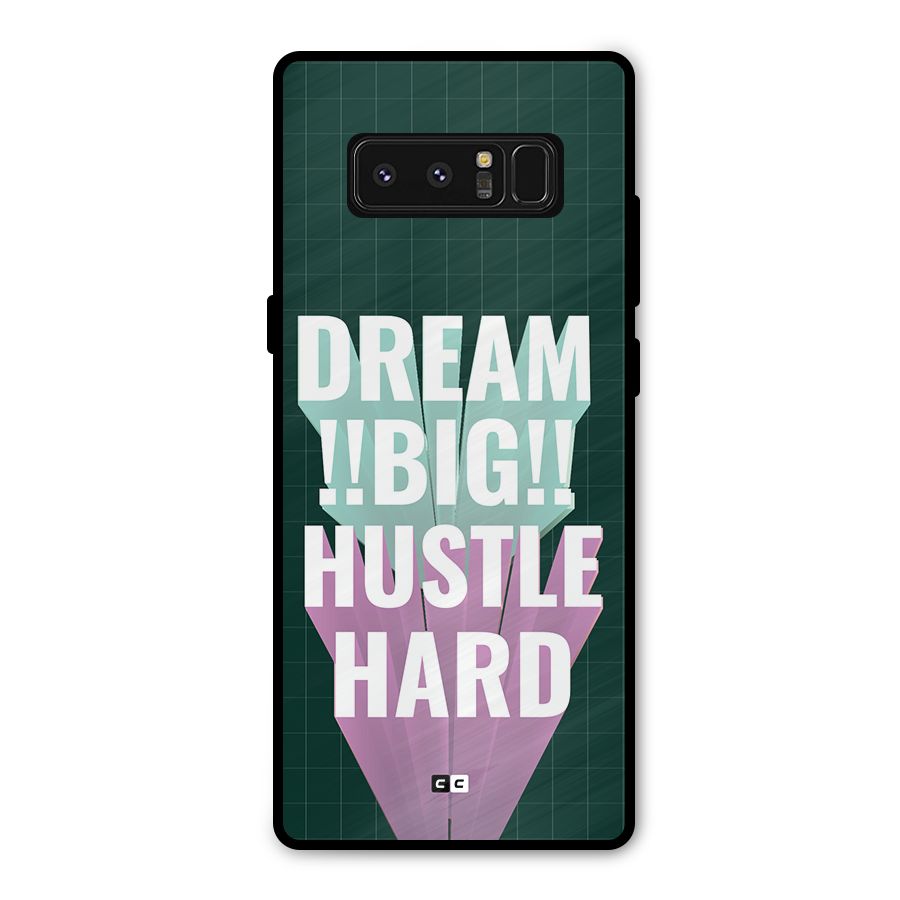 Dream Bigger Metal Back Case for Galaxy Note 8