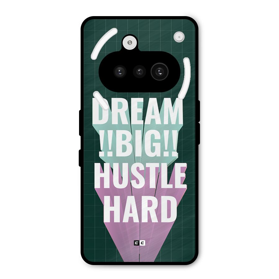 Dream Bigger Metal Back Case for Nothing Phone 3a