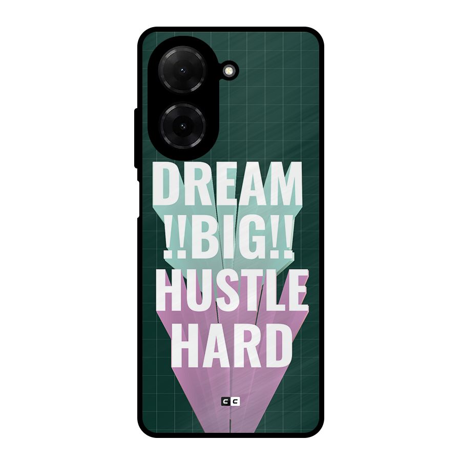 Dream Bigger Metal Back Case for Redmi A5 4G