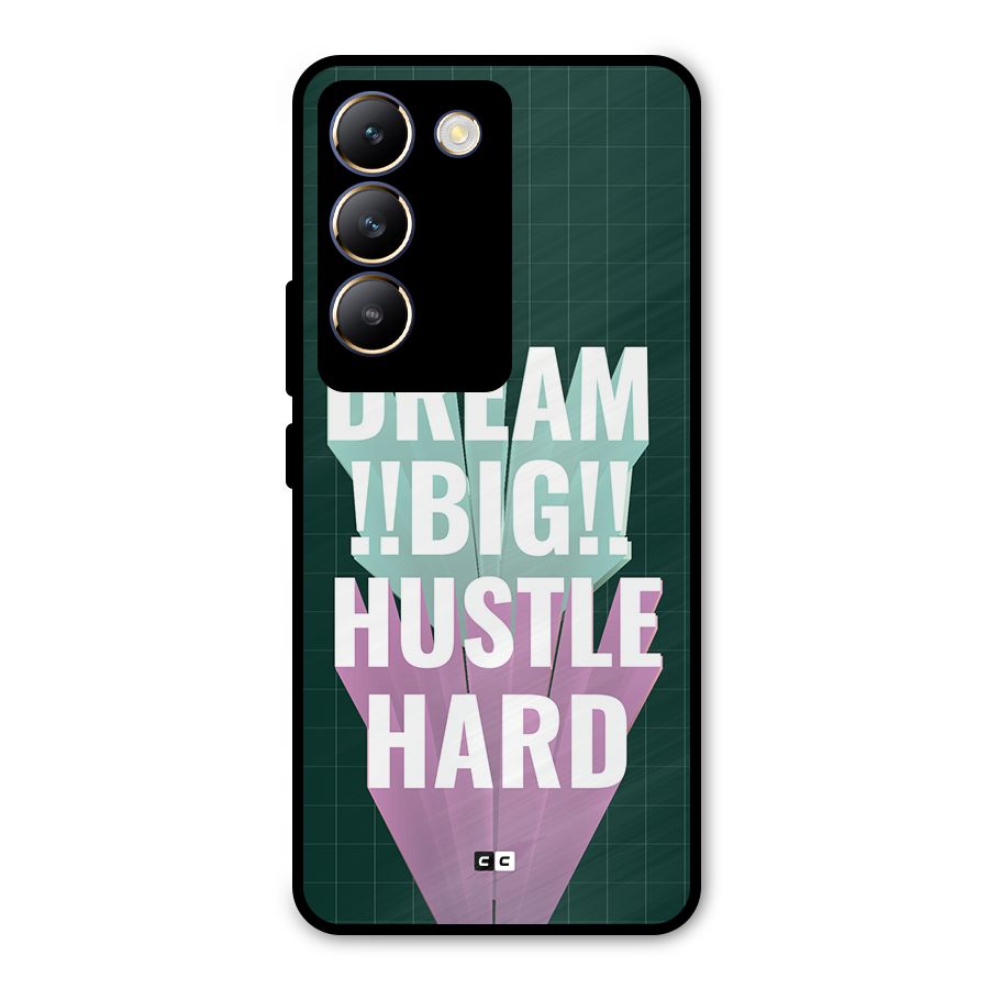 Dream Bigger Metal Back Case for Vivo T3 5G