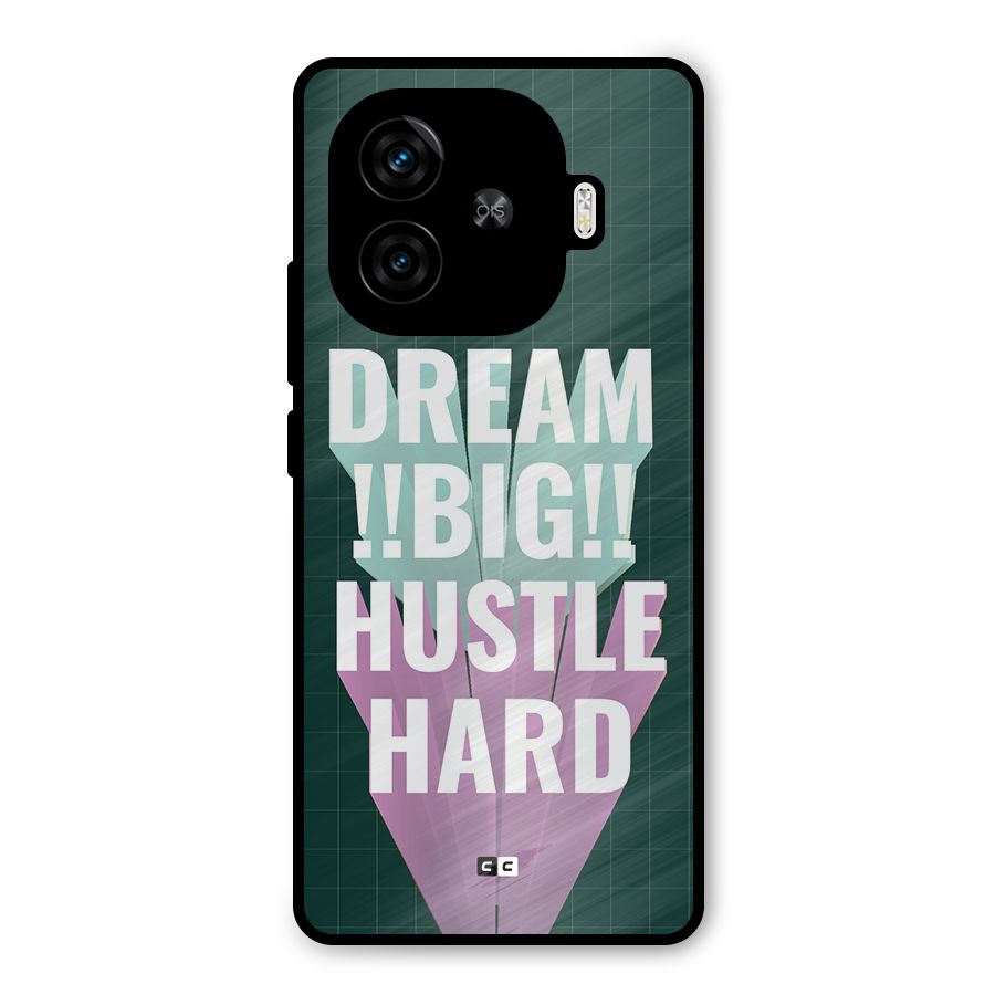 Dream Bigger Metal Back Case for iQOO Z9 Turbo