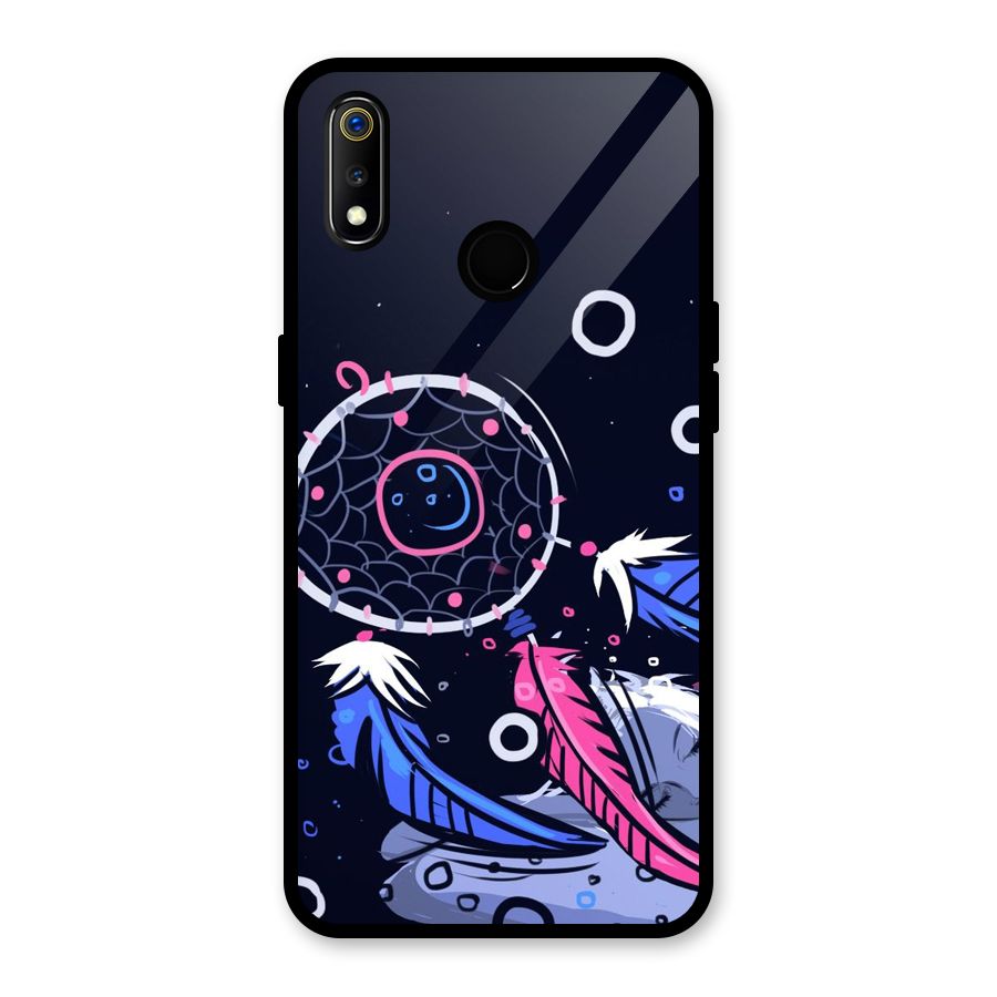 Dream Catcher Minimal Glass Back Case for Realme 3i