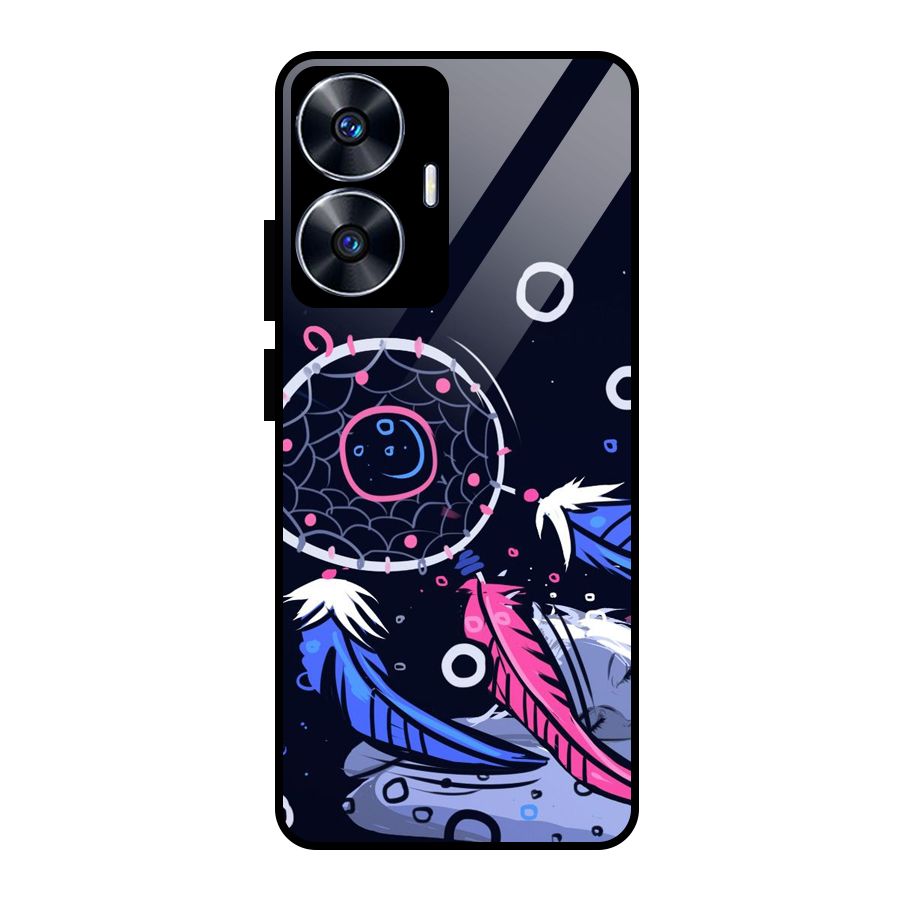 Dream Catcher Minimal Glass Back Case for Realme Narzo N55