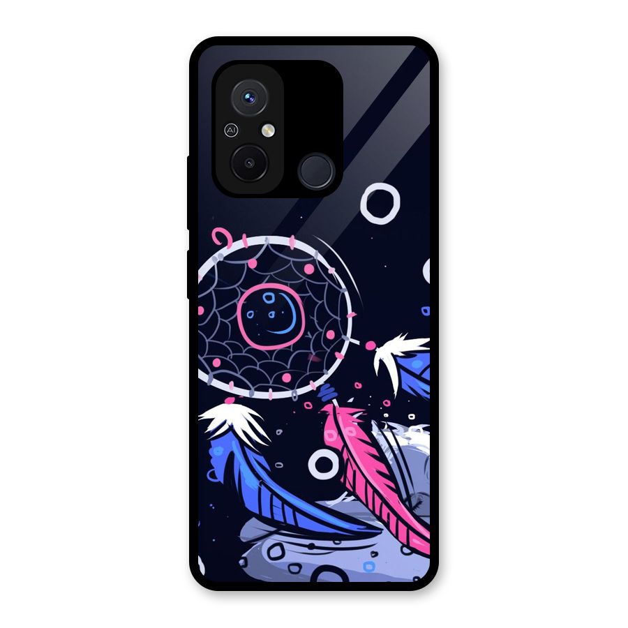 Dream Catcher Minimal Glass Back Case for Redmi 12C