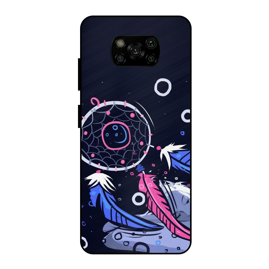 Dream Catcher Minimal Metal Back Case for Poco X3
