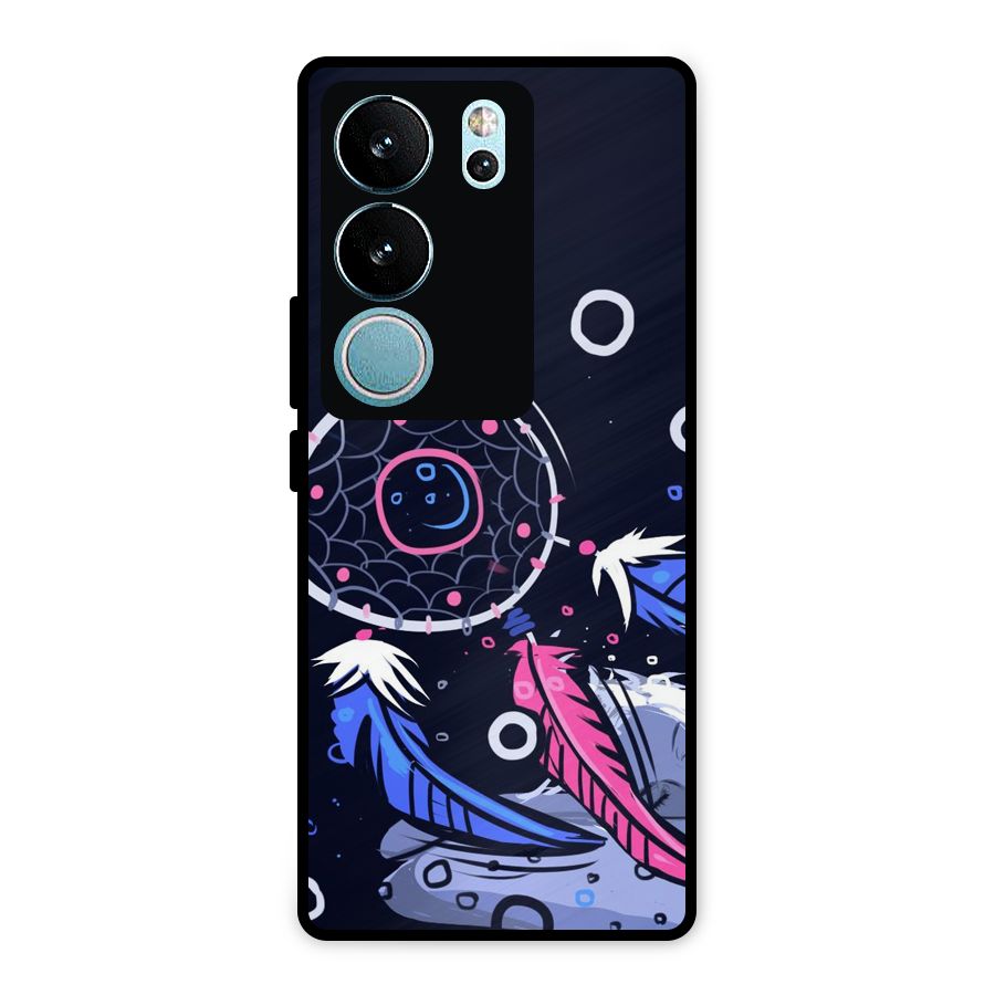 Dream Catcher Minimal Metal Back Case for Vivo V29 Pro