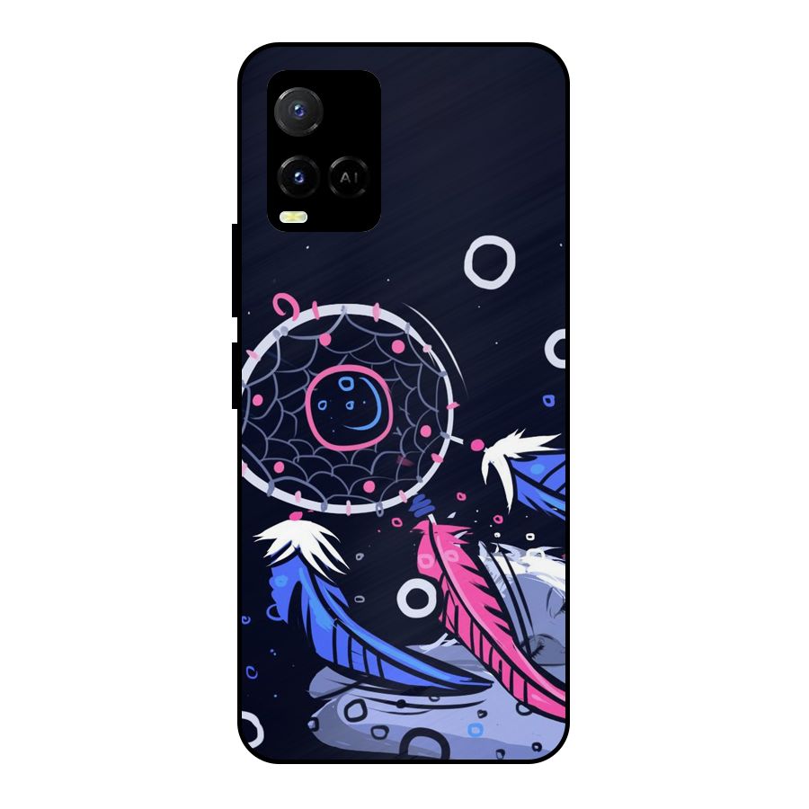 Dream Catcher Minimal Metal Back Case for Vivo Y21