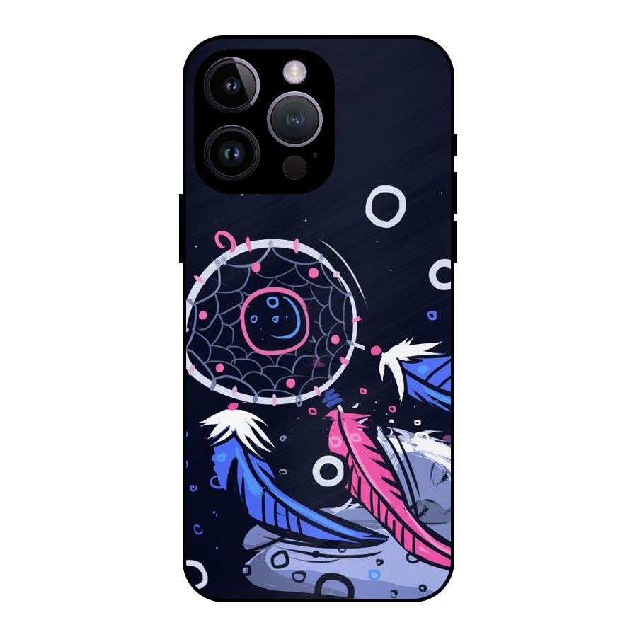 Dream Catcher Minimal Metal Back Case for iPhone 14 Pro Max