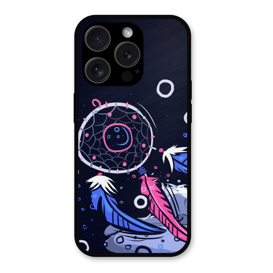 Dream Catcher Minimal Metal Back Case for iPhone 15 Pro