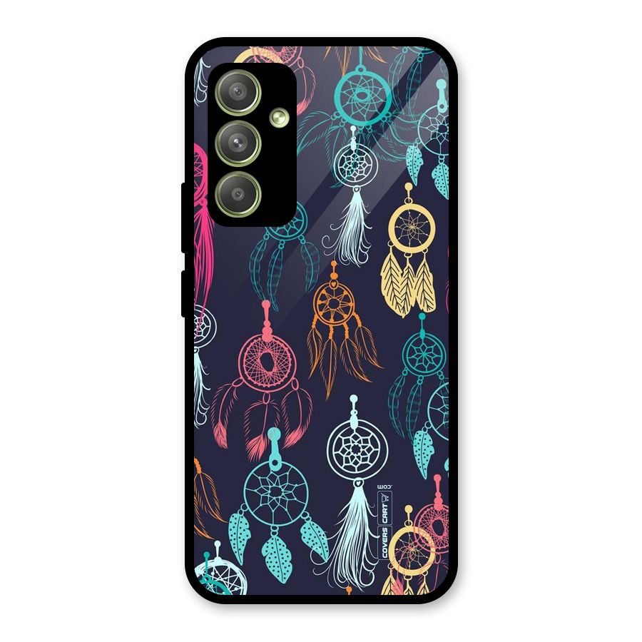 Dream Catcher Pattern Glass Back Case for Galaxy A54
