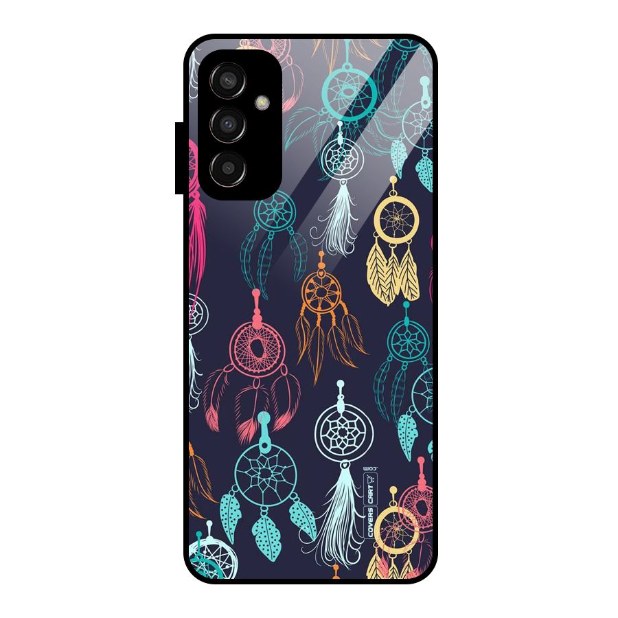 Dream Catcher Pattern Glass Back Case for Galaxy F13