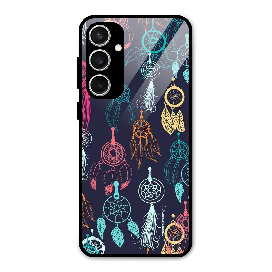 Dream Catcher Pattern Glass Back Case for Galaxy S23 FE
