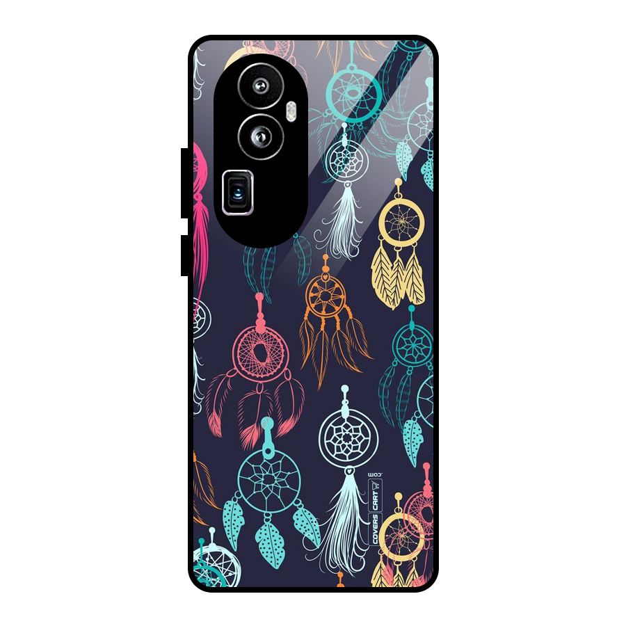 Dream Catcher Pattern Glass Back Case for Oppo Reno10 Pro Plus