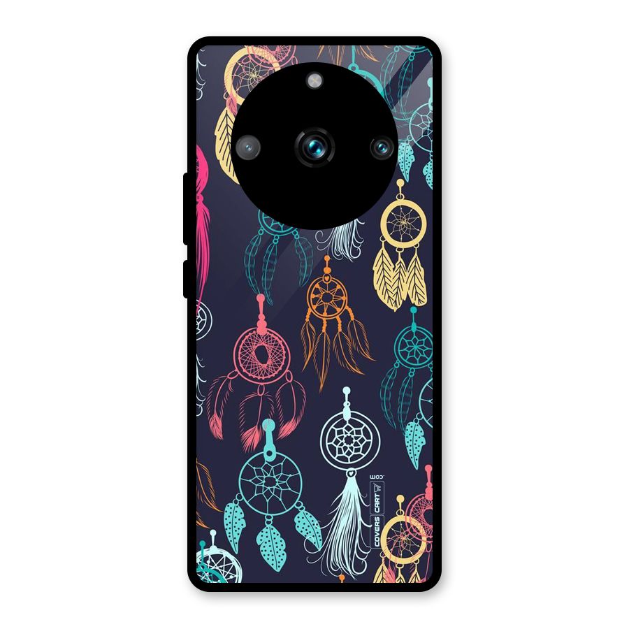 Dream Catcher Pattern Glass Back Case for Realme Narzo 60 Pro