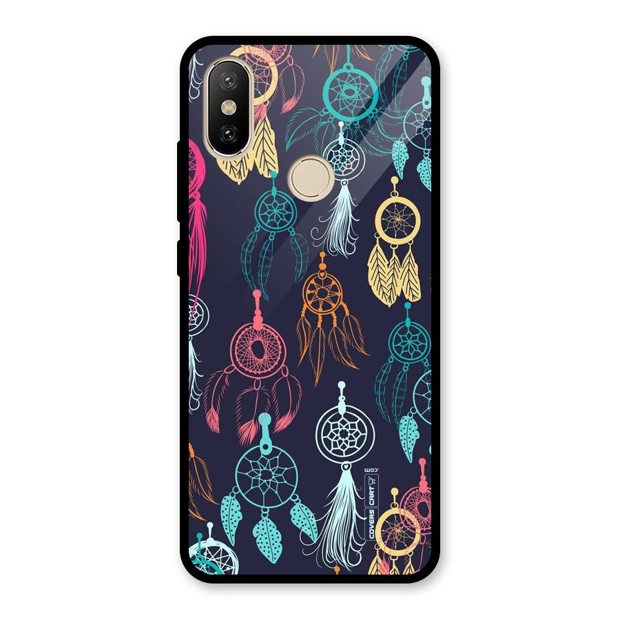Dream Catcher Pattern Glass Back Case for Redmi A2
