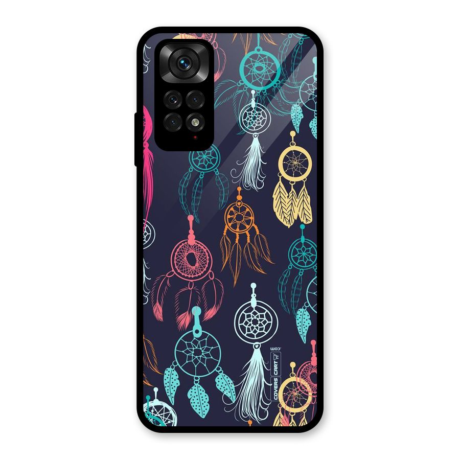 Dream Catcher Pattern Glass Back Case for Redmi Note 11S