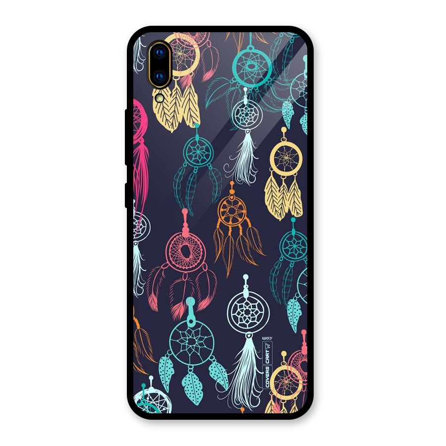 Dream Catcher Pattern Glass Back Case for Vivo V11 Pro